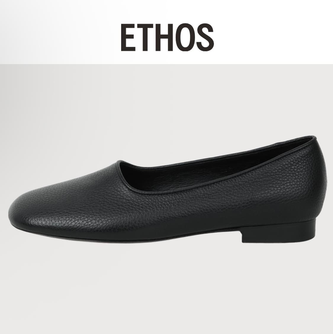 Ethos 에토스 LEATHER FLAT SHOES 255 상품이미지1