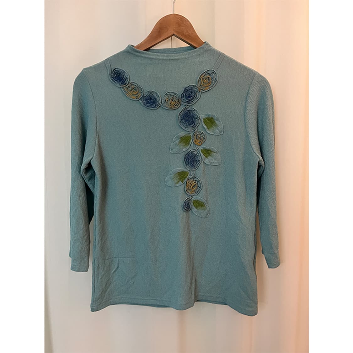 Sky blue flower blouse 상품이미지4