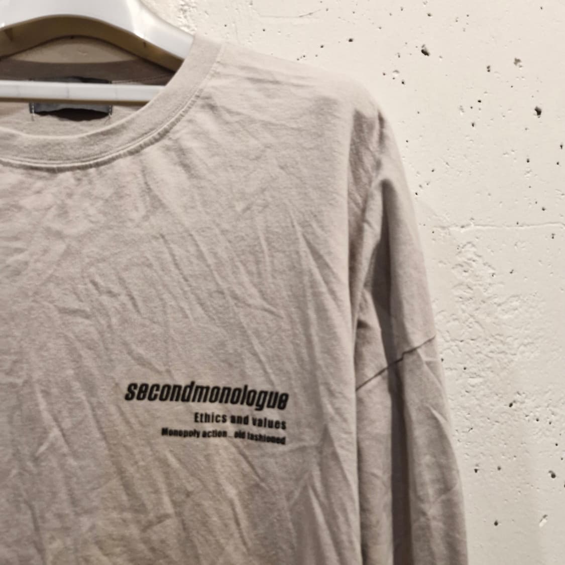 세컨모놀로그 롱슬리브 티셔츠 새상품 상품이미지3