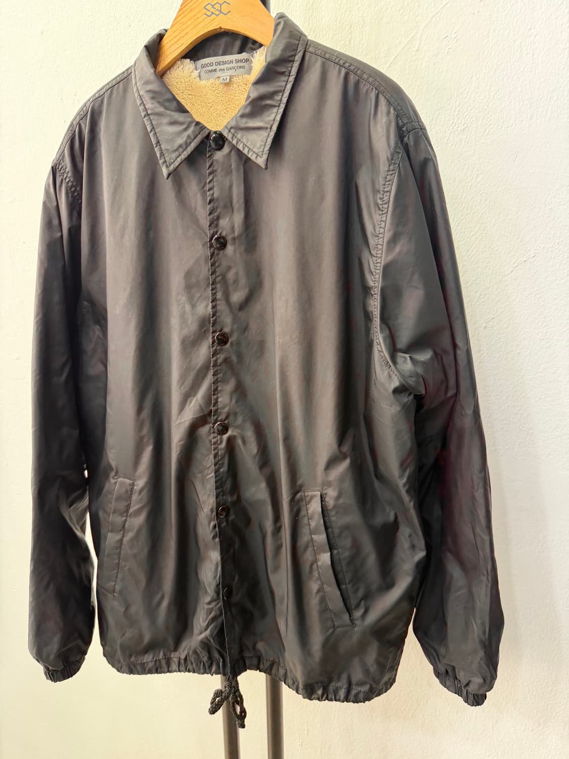 매장판정품) 꼼데가르송 블랙 코치자켓 M  상품이미지4