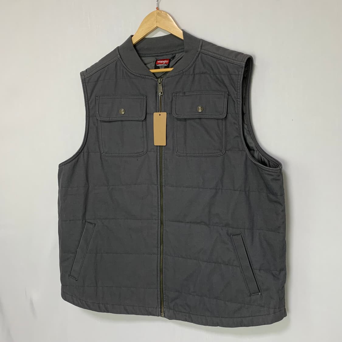 랭글러 차콜 그레이 카고 베스트 조끼 2XL 빅사이즈 오버사이즈 상품이미지2