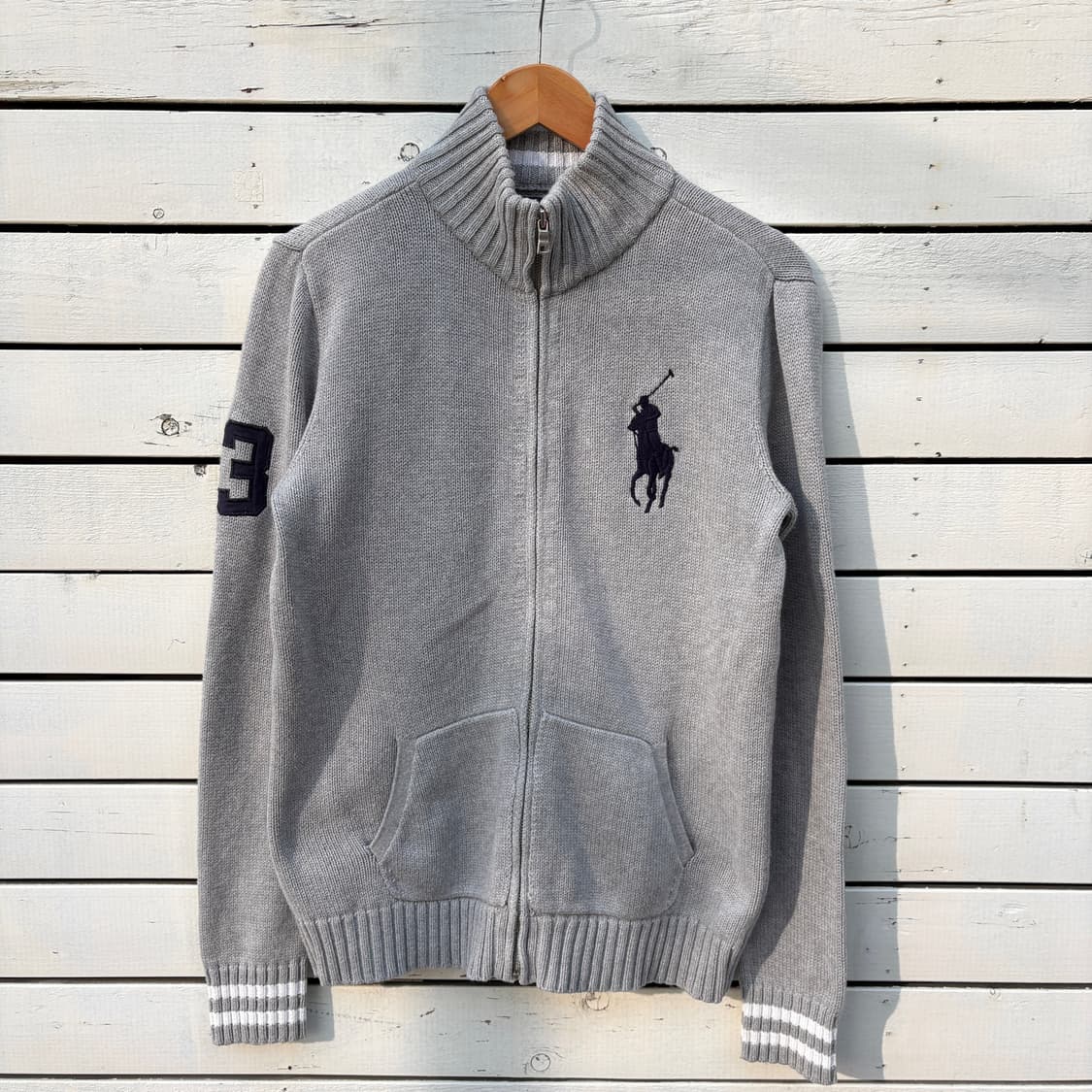 Polo 폴로 빅포니 니트 집업 상품이미지1