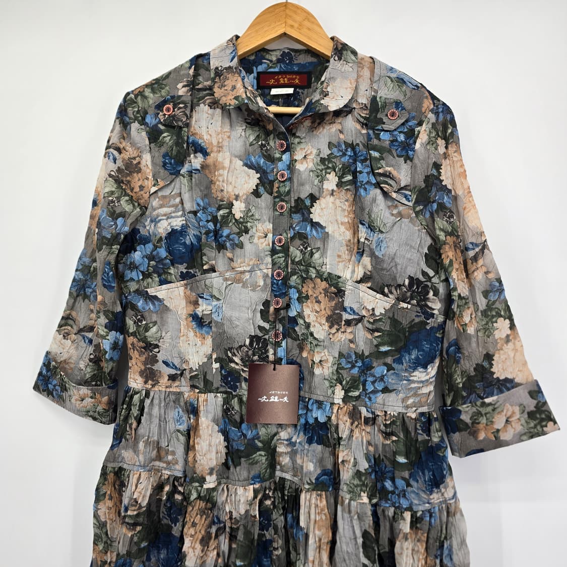 Artwork oriental flora패턴 롱 원피스 새상품 66-77 상품이미지2