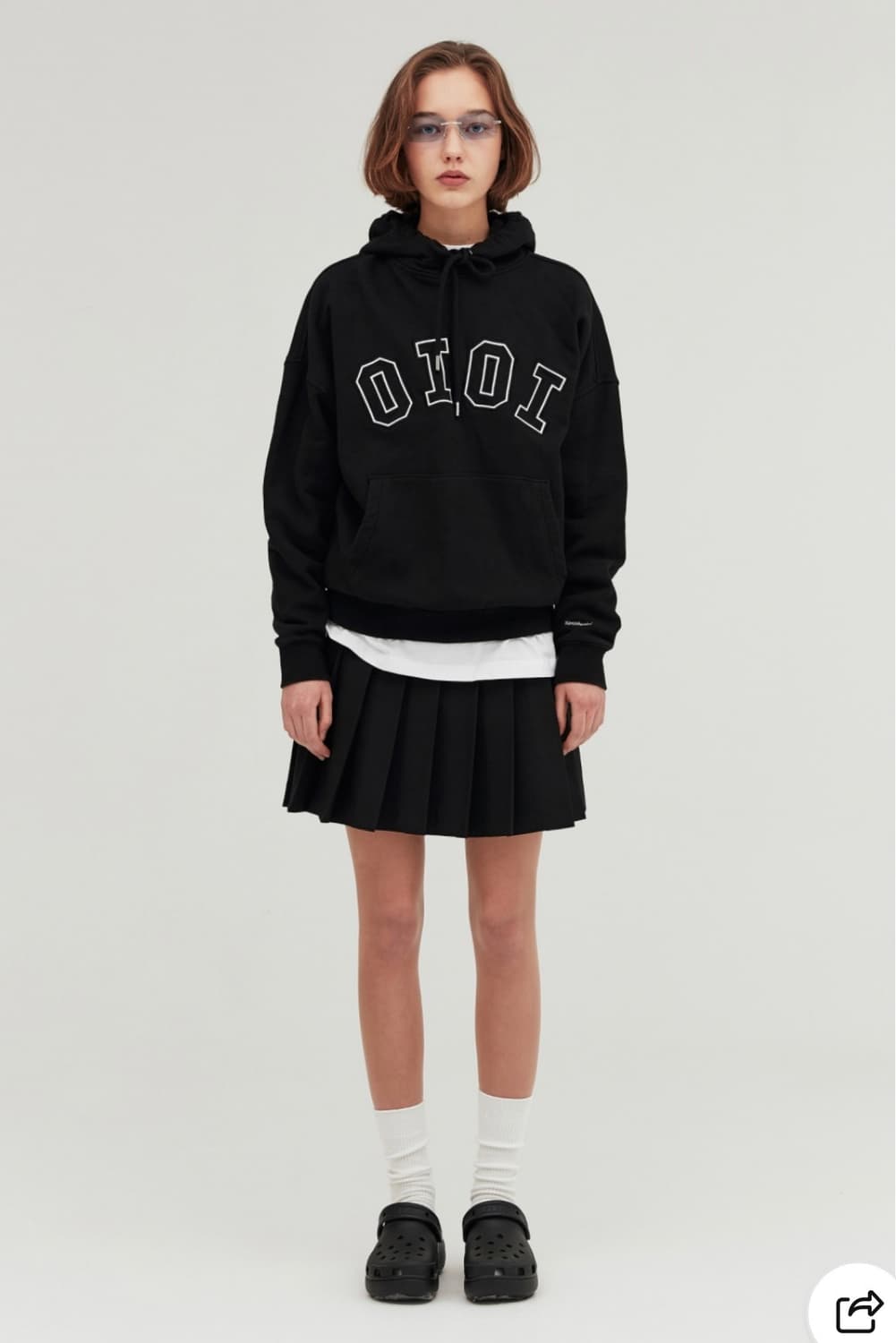 OiOi basic pleated mini skirt_black 상품이미지4