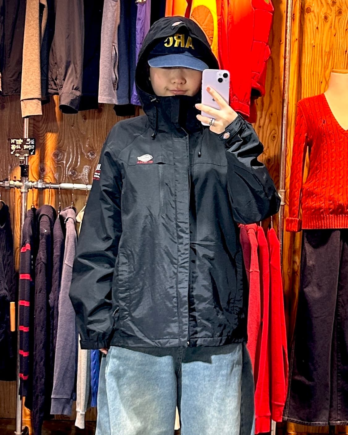 L 디키즈 심볼로고 블랙 후디 바람막이 상품이미지1