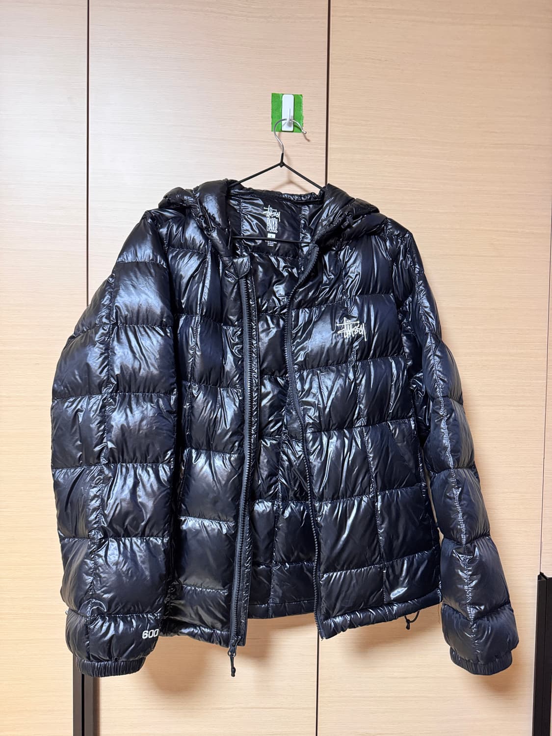 스투시 미드웨이트 후드 퍼퍼 블랙 패딩 S 115783 상품이미지5