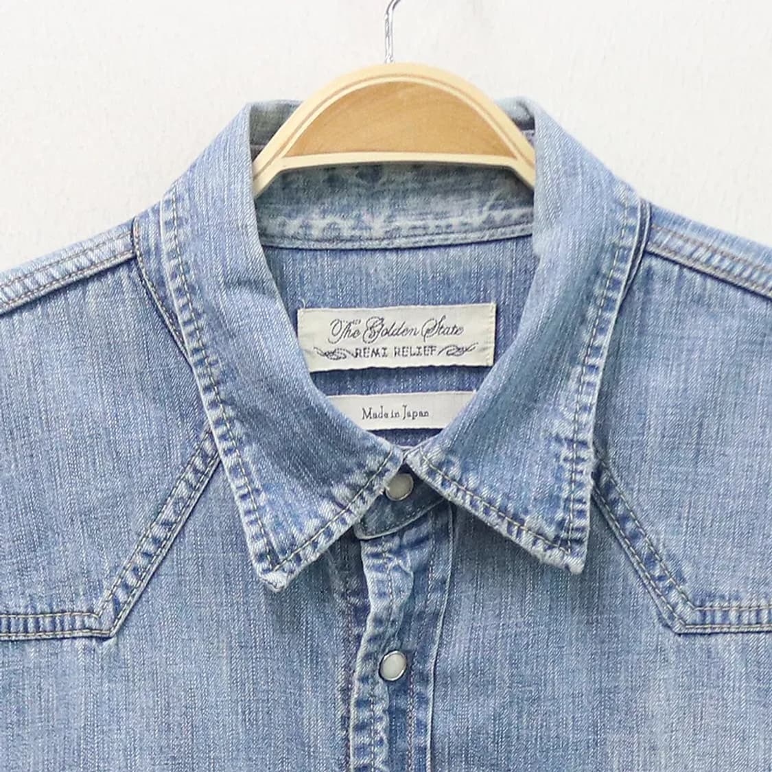 레미 릴리프 데님 셔츠 65037 상품이미지5