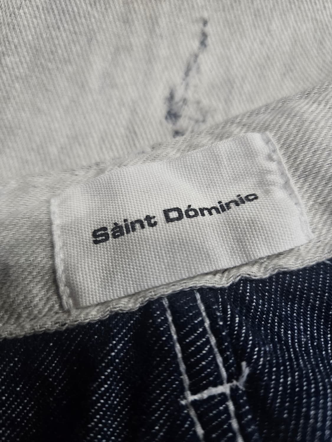 Saint Domimic 화이트 남성 슬림핏 허리 30 빈티지 데님팬츠  상품이미지3