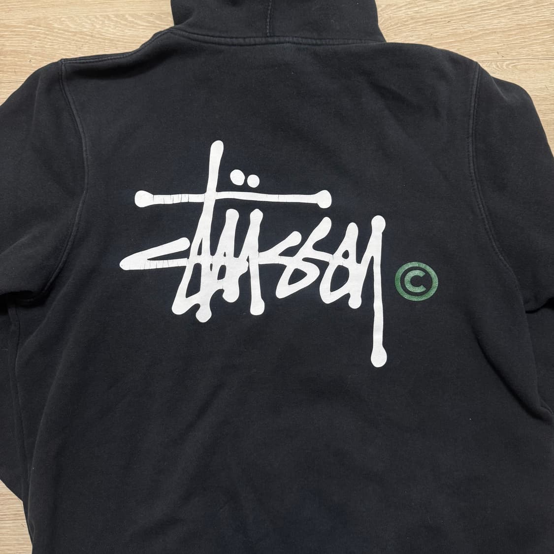 스투시 베이직로고 백프린팅 후드티 상품이미지6