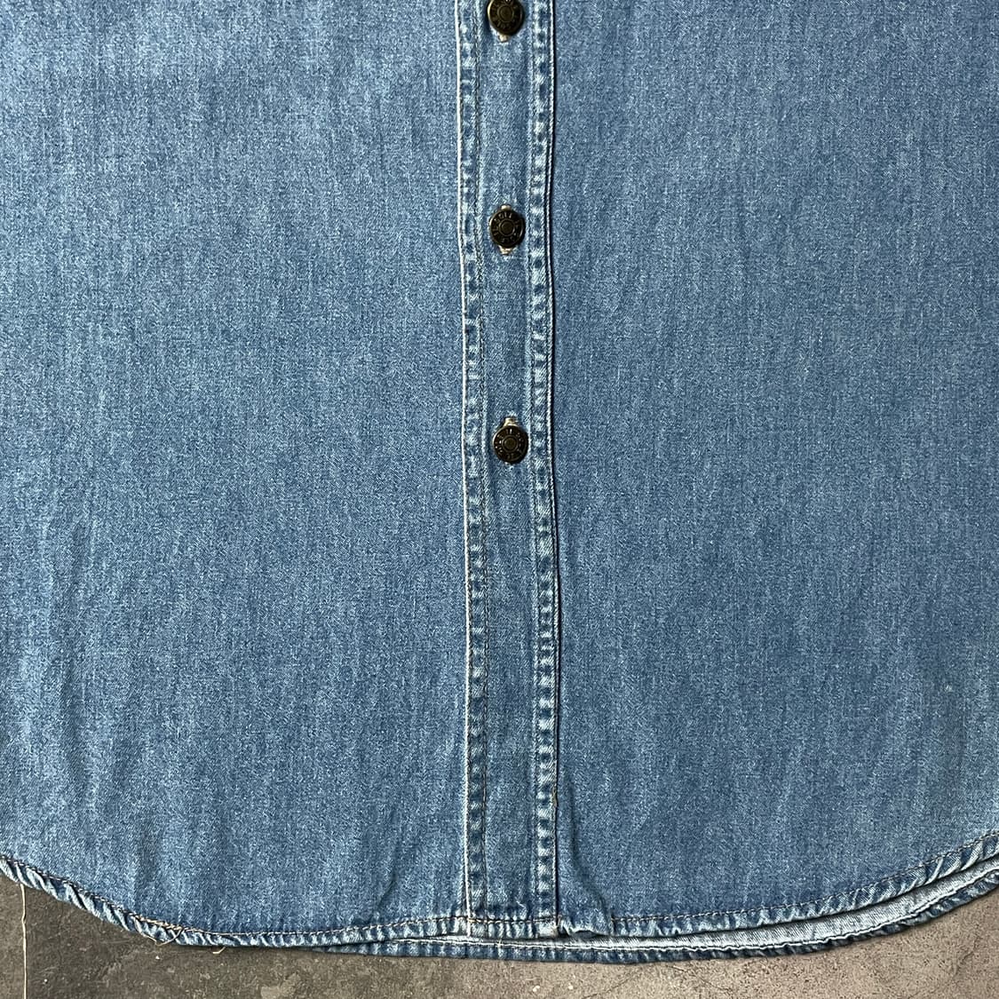 UNKNOWN 빈티지 코튼 데님 웨스턴 반팔 셔츠 A00791 상품이미지4