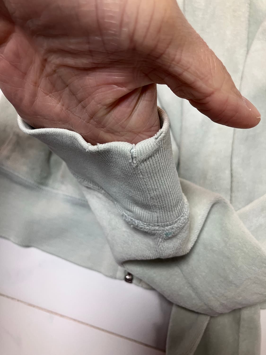 Y2K 벨루어 민트그린 후드 집업 Juicy Couture 상품이미지4