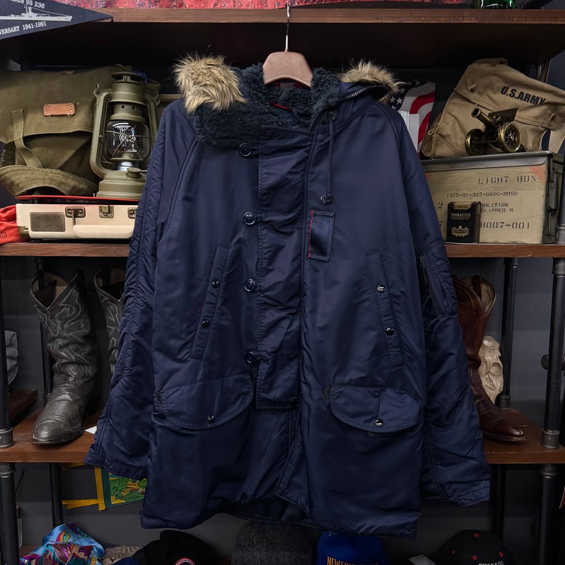 폴로 진스 컴퍼니 by 랄프로렌 퍼 후드 N3B 복각 야상 파카 N133 상품이미지1