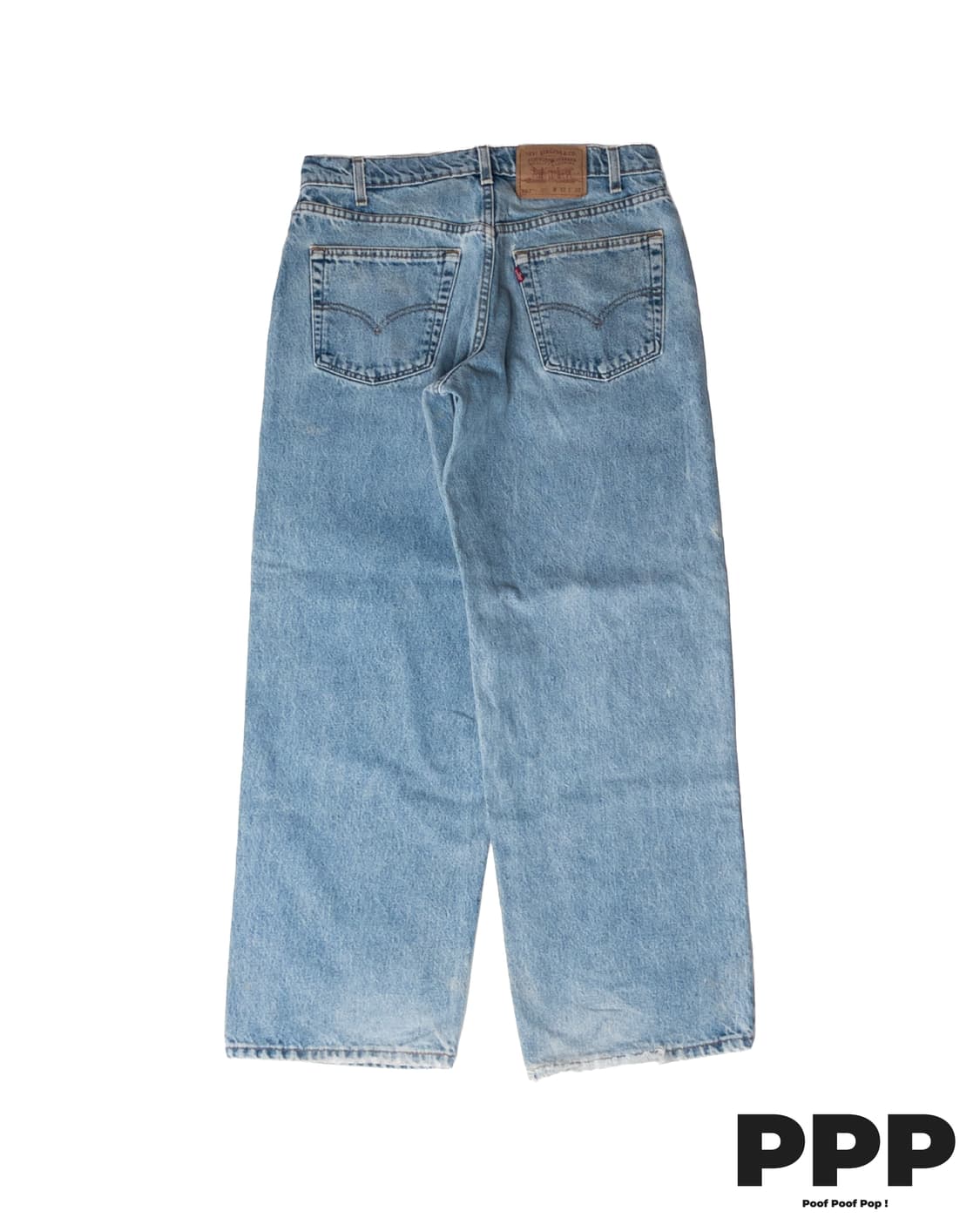 90’s 미제 리바이스 567 루즈 핏 엑스트라 와이드 레그 32x30 상품이미지10