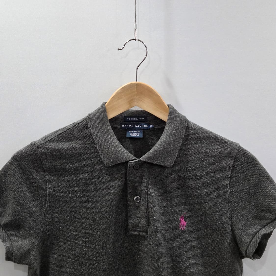 폴로랄프로렌 우먼 피케 카라 반팔티 다크그레이 M  상품이미지2