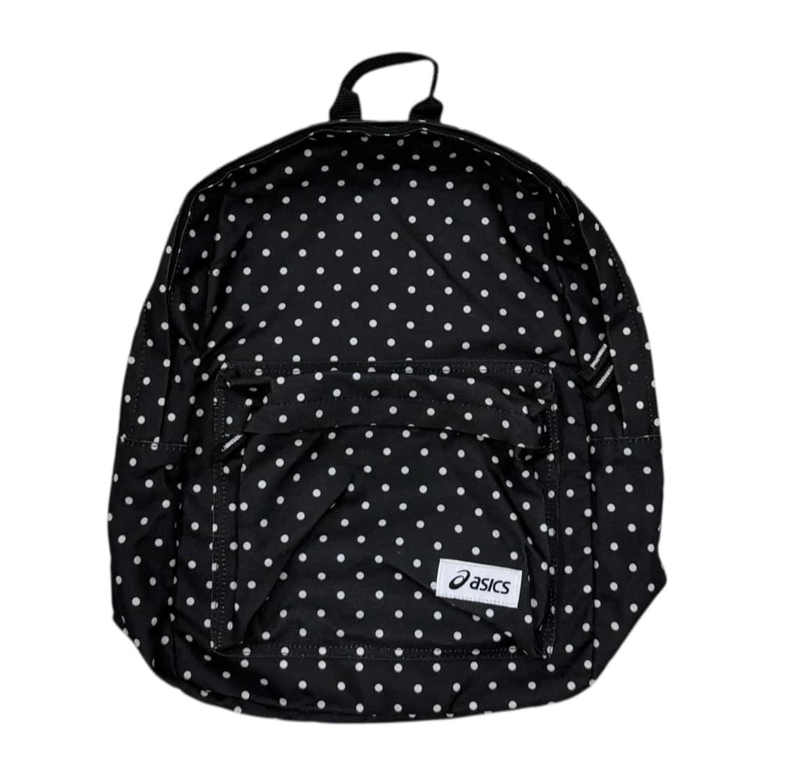 아식스 빈티지 도트 땡땡이 백팩 가방 블랙 상품이미지1