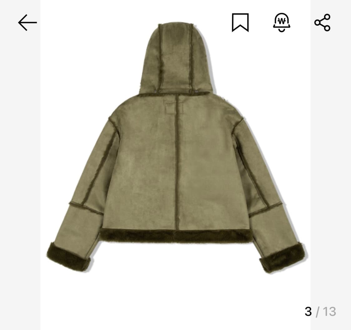 어글리쉐도우 카키 무스탕 상품이미지3