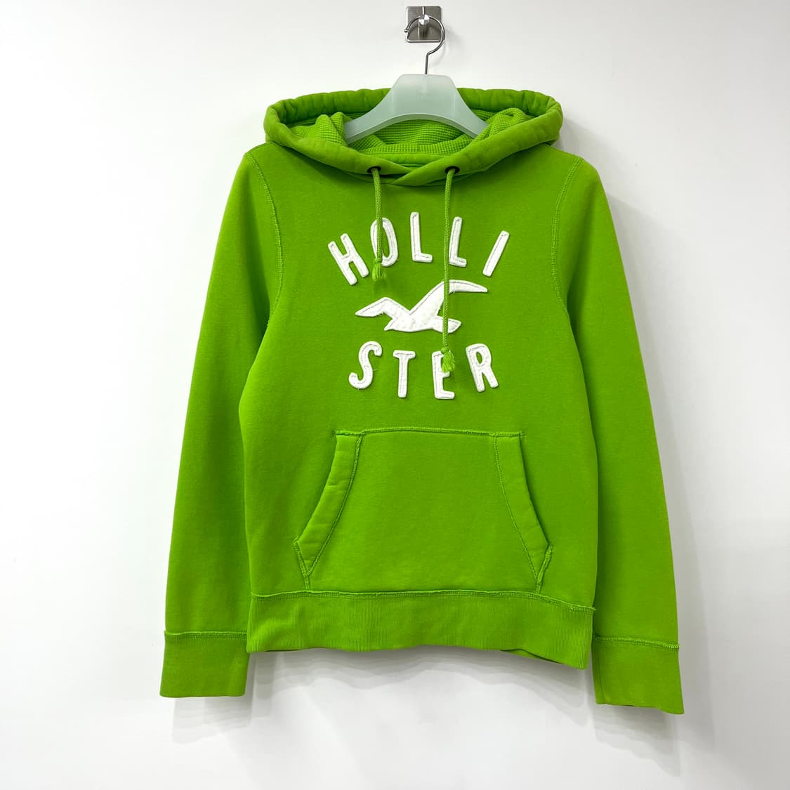 홀리스터 자수로고 파스텔그린 후드티 상품이미지2