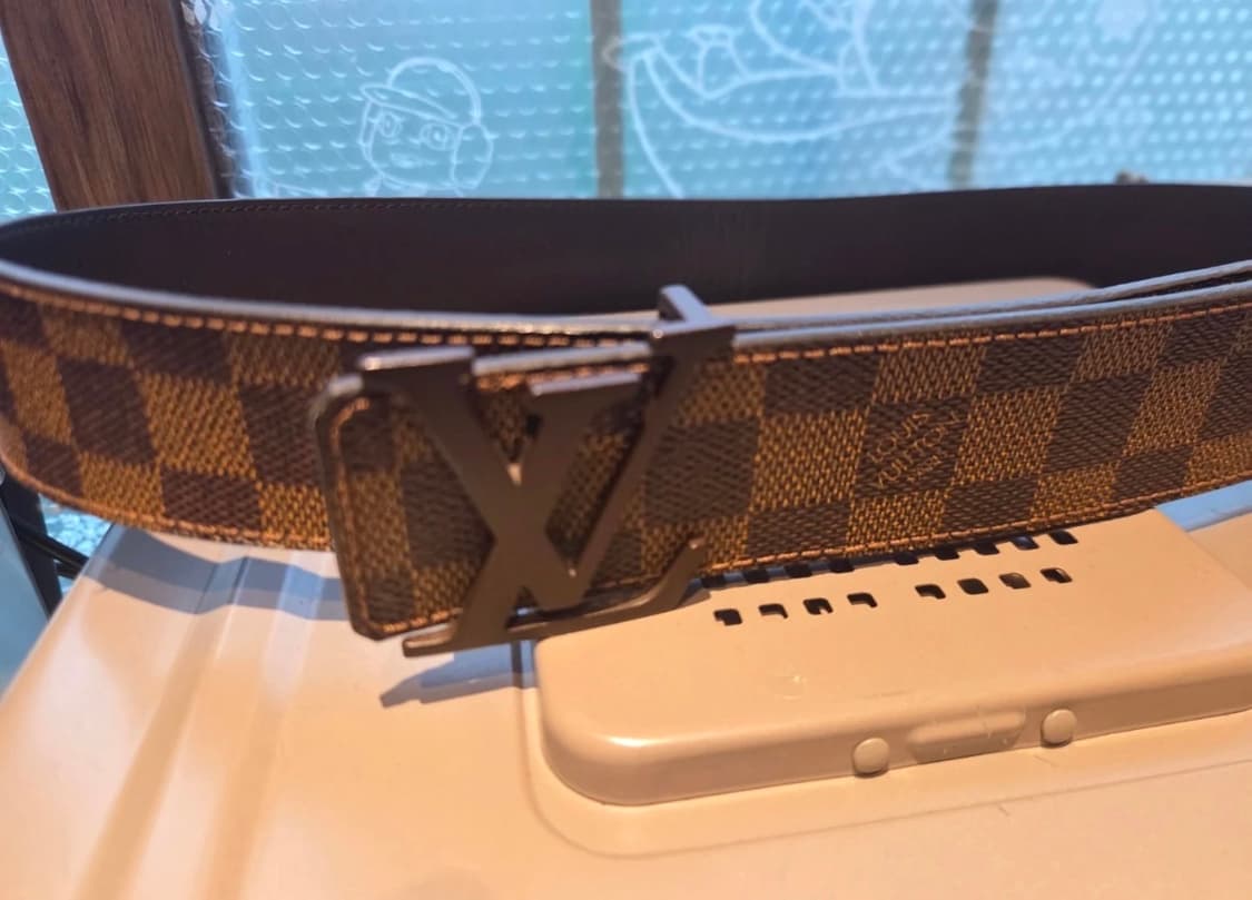 루이비통 다미에 에벤 LV 버클 브라운 벨트 90/36 상품이미지2