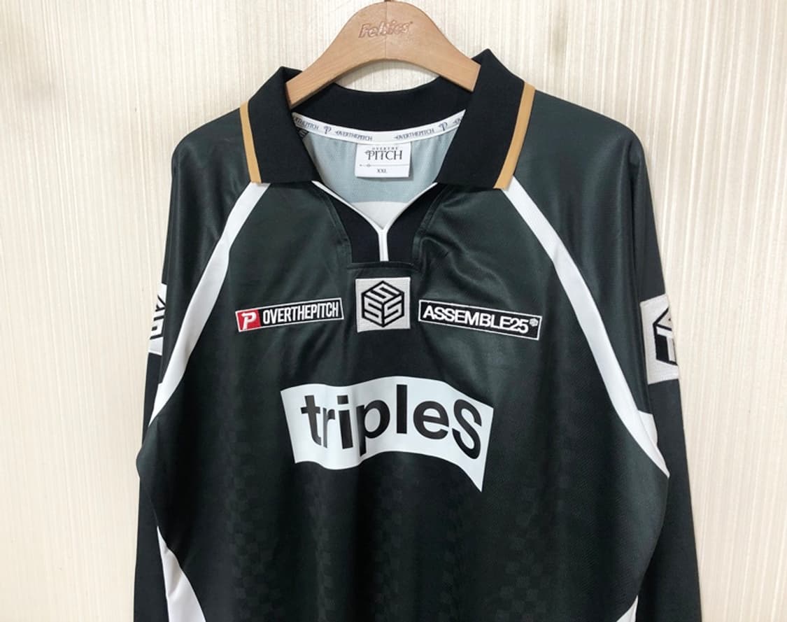오버더피치X트리플에스 팀SSS 어셈블25져지/롱슬리브 블랙 노마킹 XXL 상품이미지6