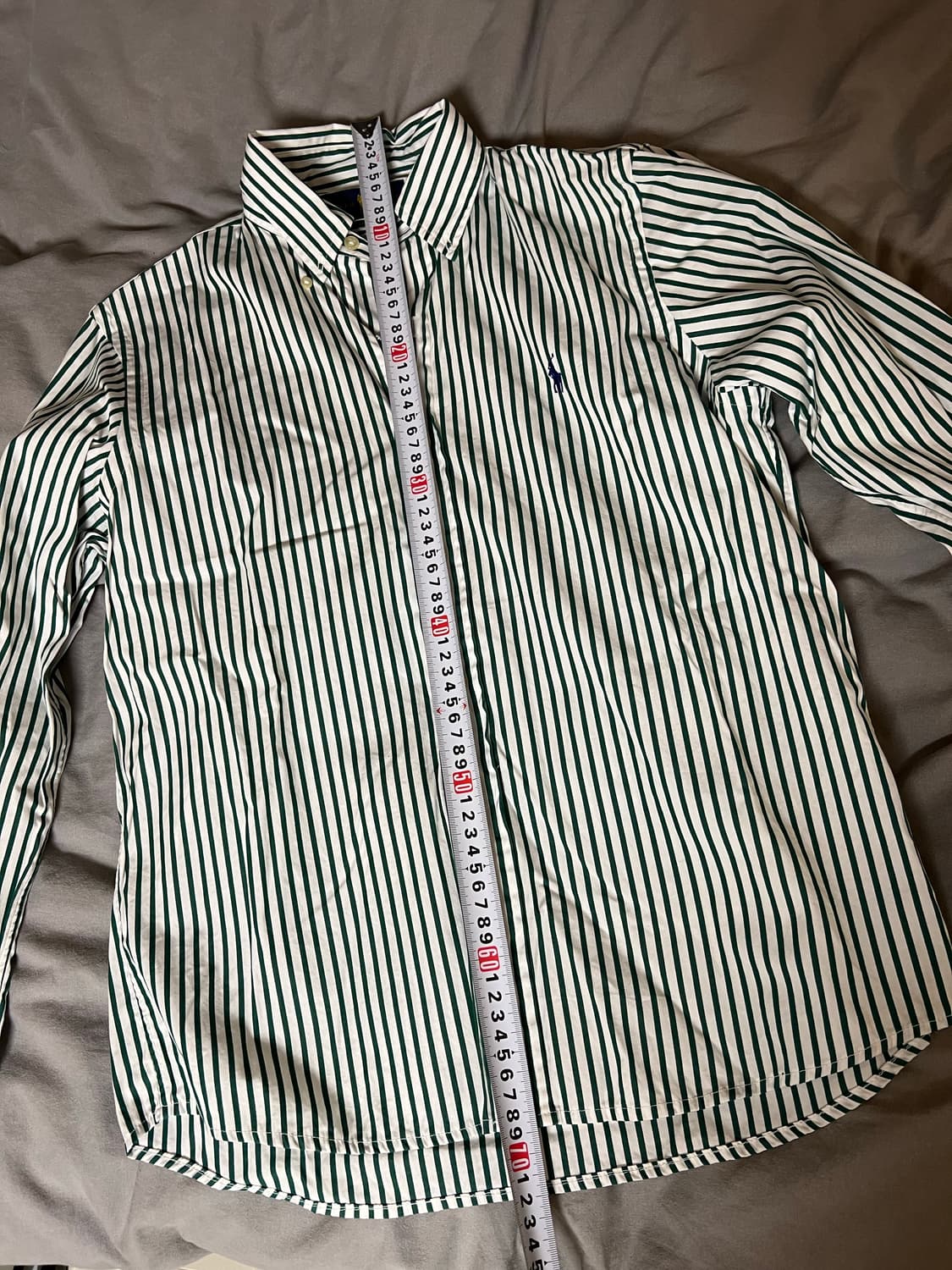 폴로 랄프로렌 그린 줄무늬 셔츠 s 클래식핏 상품이미지1