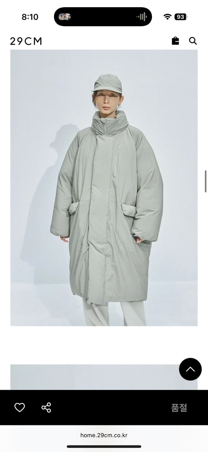 토마스모어 퀼팅 몬스터 파카 그레이 베이지 상품이미지3