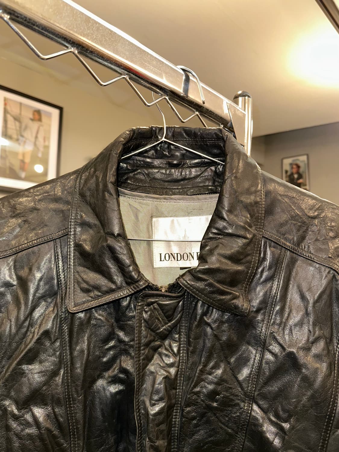 90’s London Fog genuine leather jacket 상품이미지5