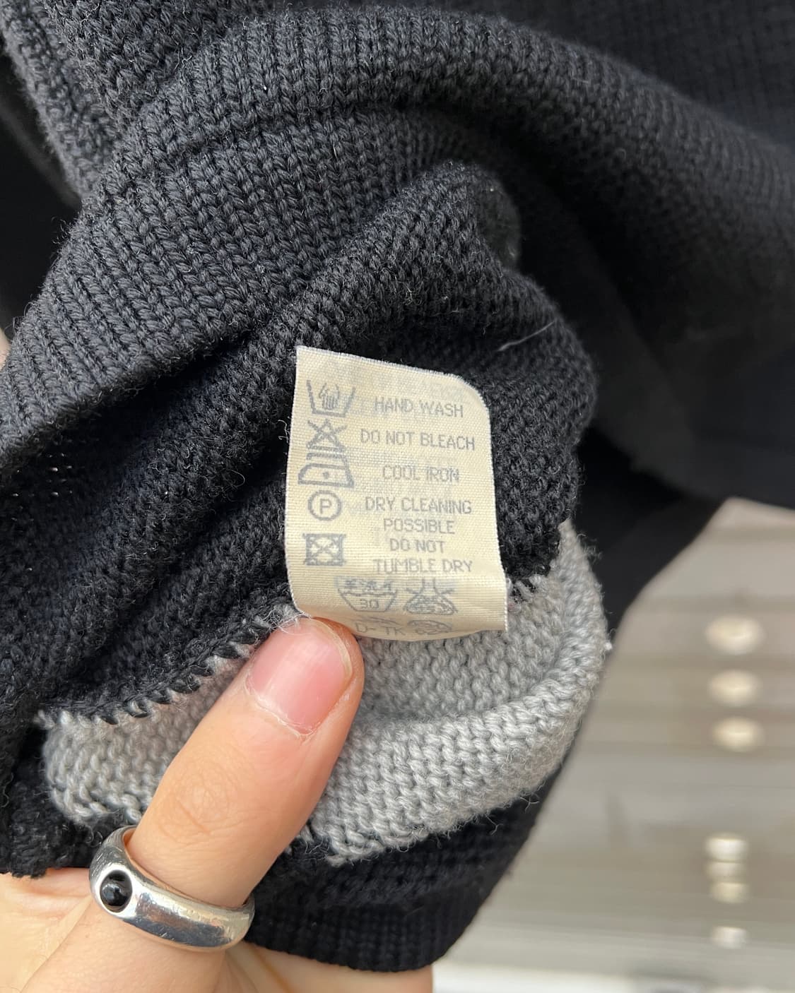 [L] 90s 엠포리오 아르마니 빅 로고 스웨터 상품이미지5