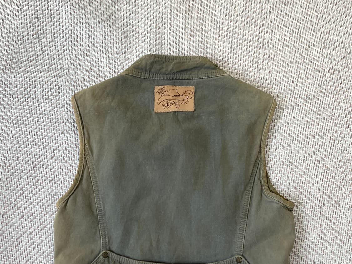 DIESEL 디젤 워크 유틸리티 코튼 벨티드 베스트 J03365 상품이미지9