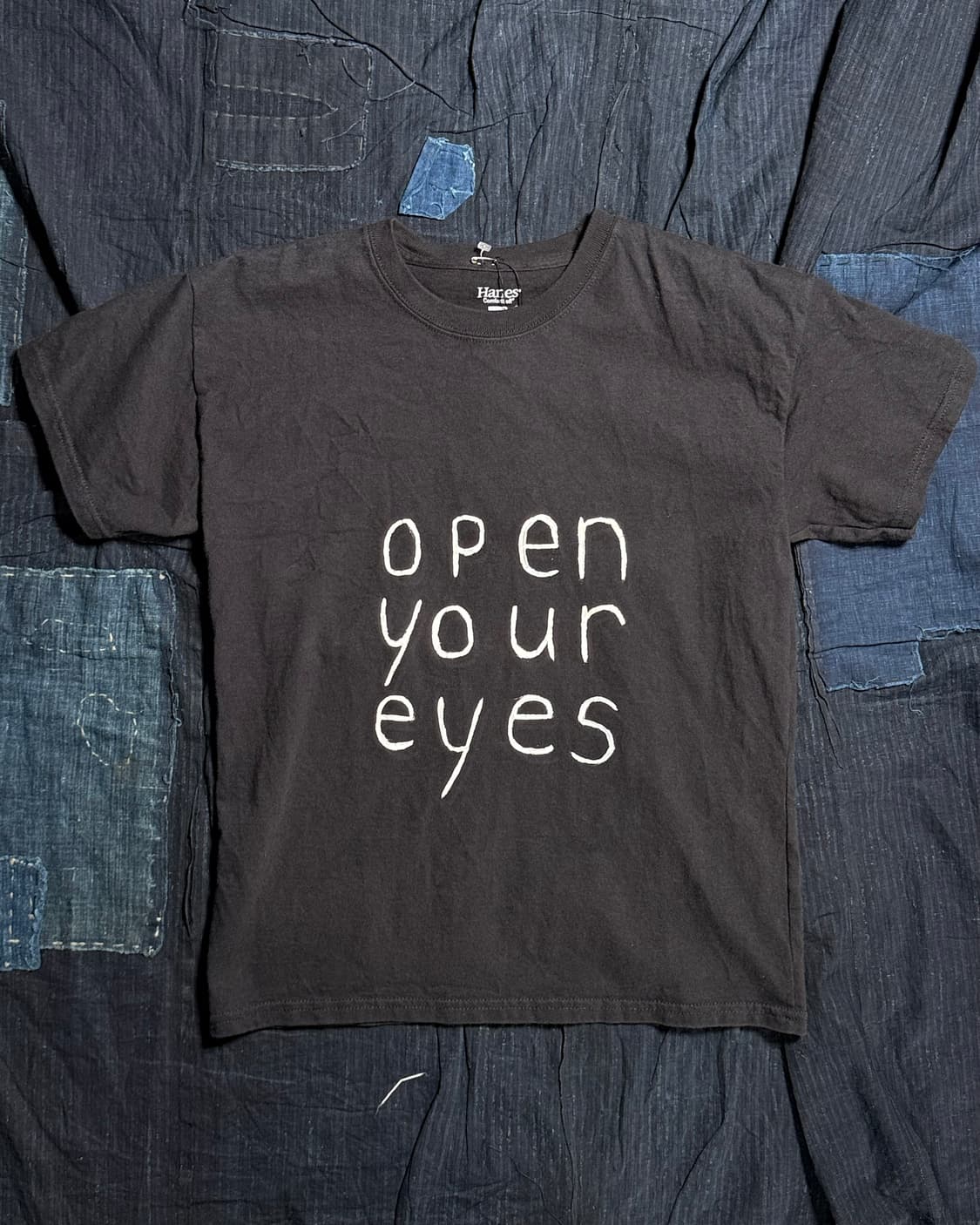 00‘s 헤인즈 오픈 유어 아이즈 그래픽 티셔츠 L (10/12) 상품이미지1