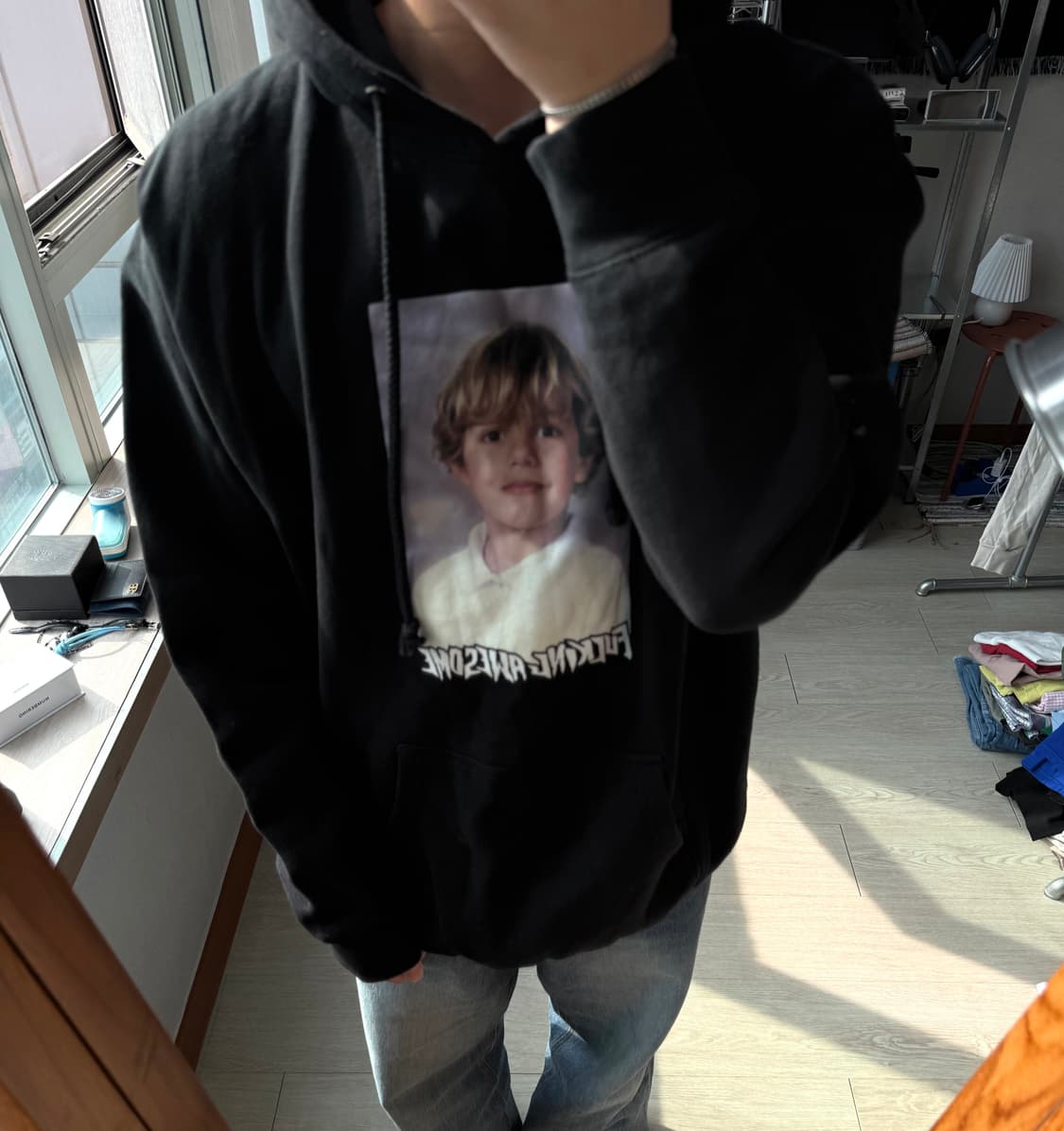 퍼킹어썸 포토 후드티 상품이미지2