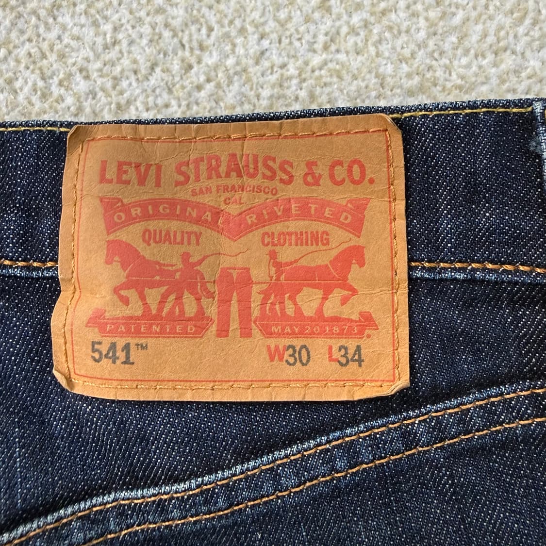 W30L34 리바이스 541 데님팬츠 0204T2 상품이미지3