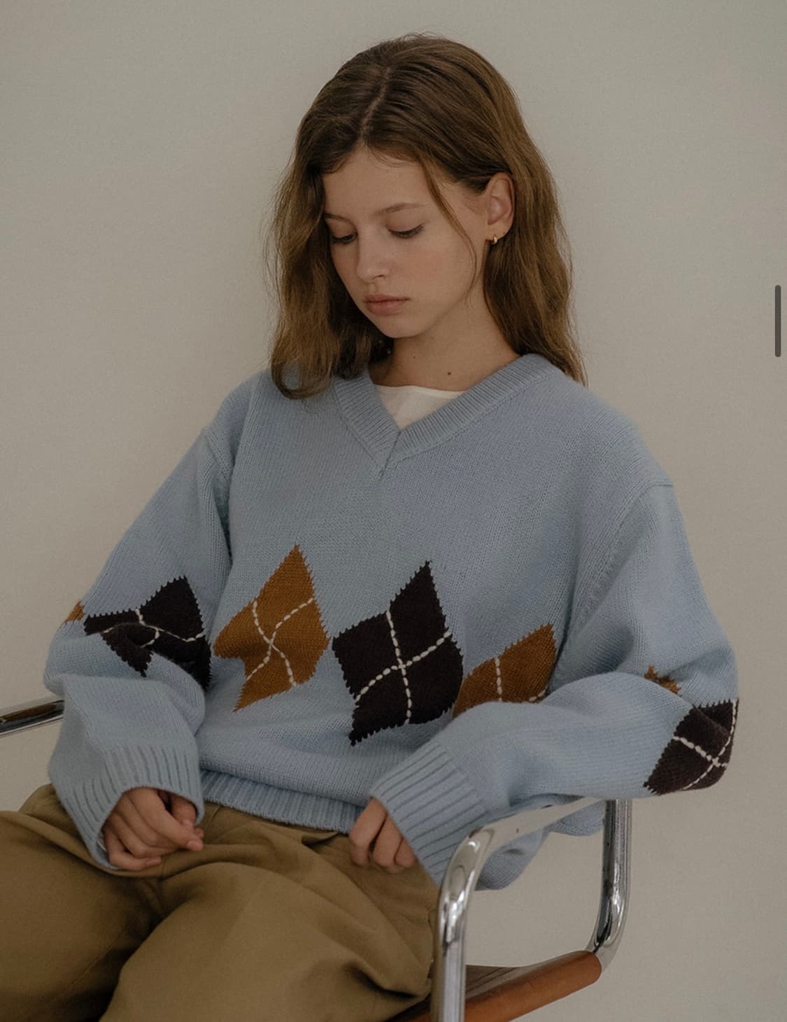 틸아이다이 아가일니트 상품이미지3