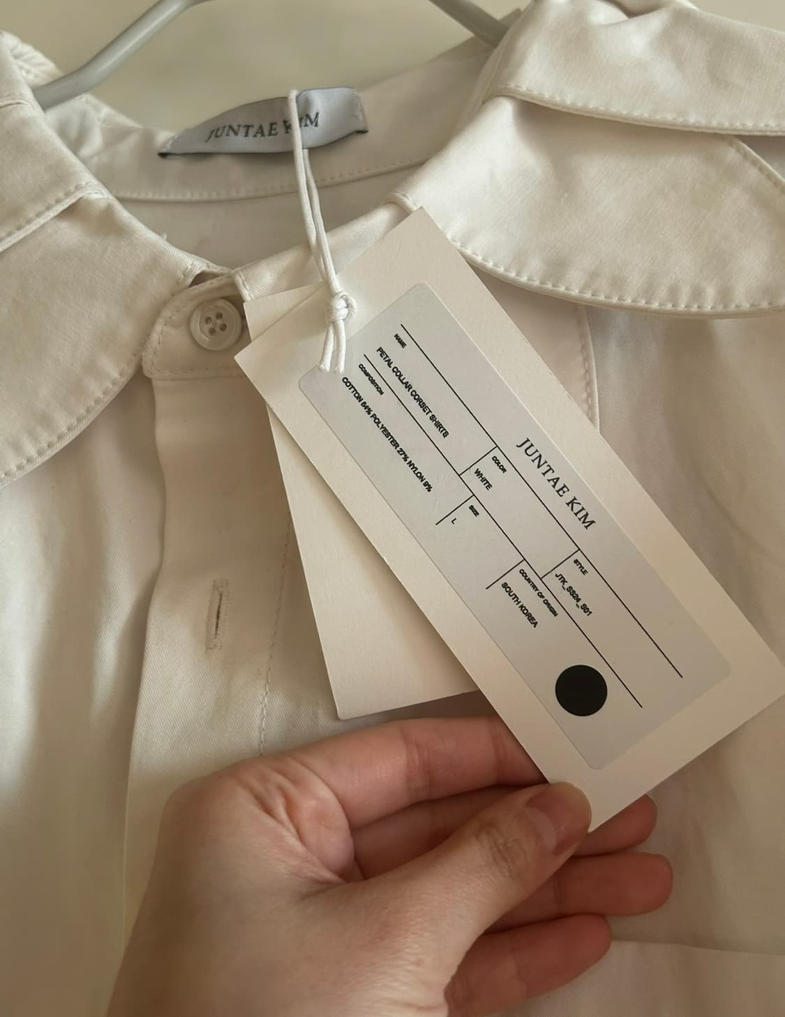 Juntae Kim 준태킴 스퀘어 페탈 코르셋 셔츠 상품이미지2