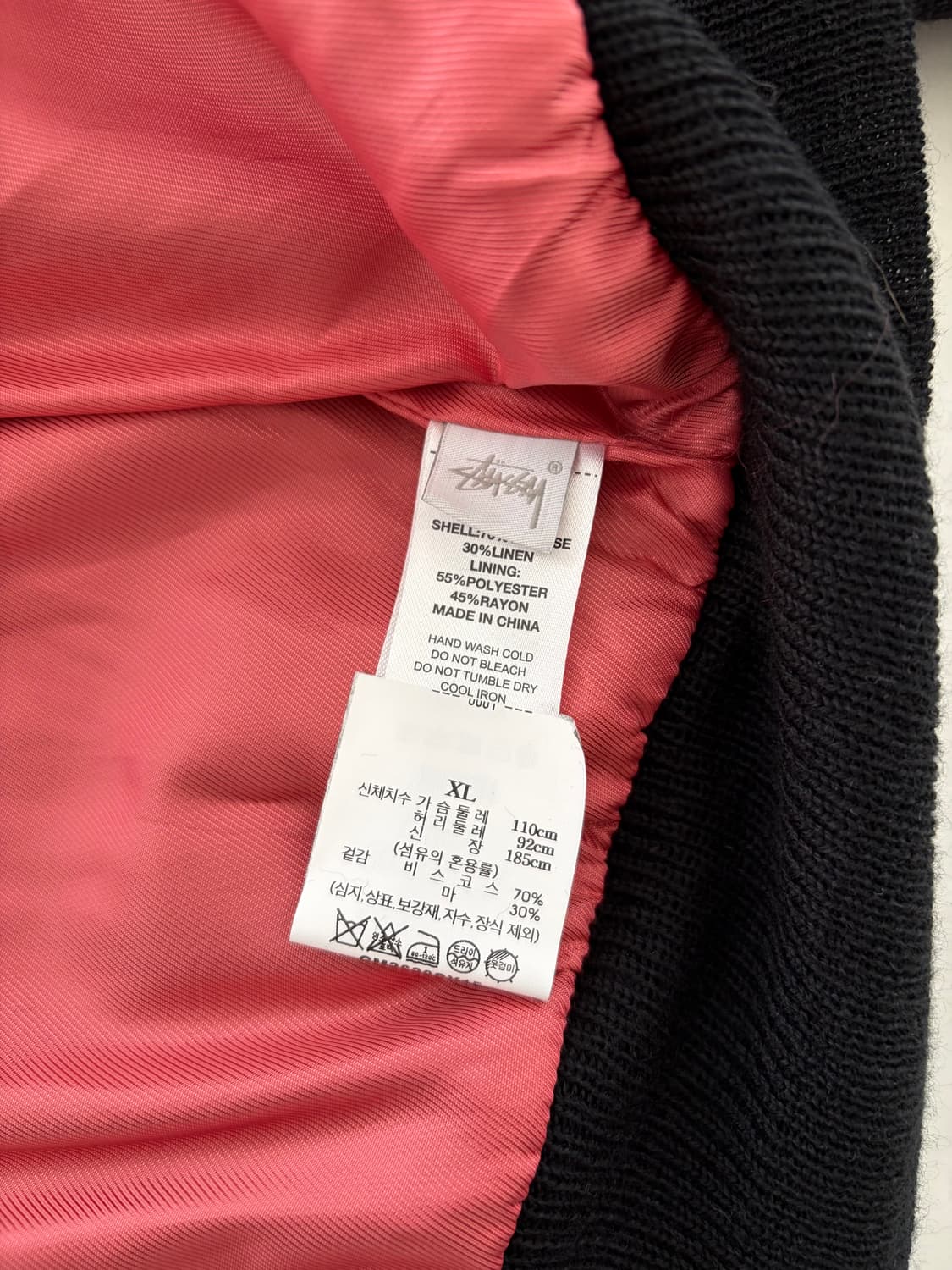 스투시 린넨 봄버 자켓 / xl 상품이미지4