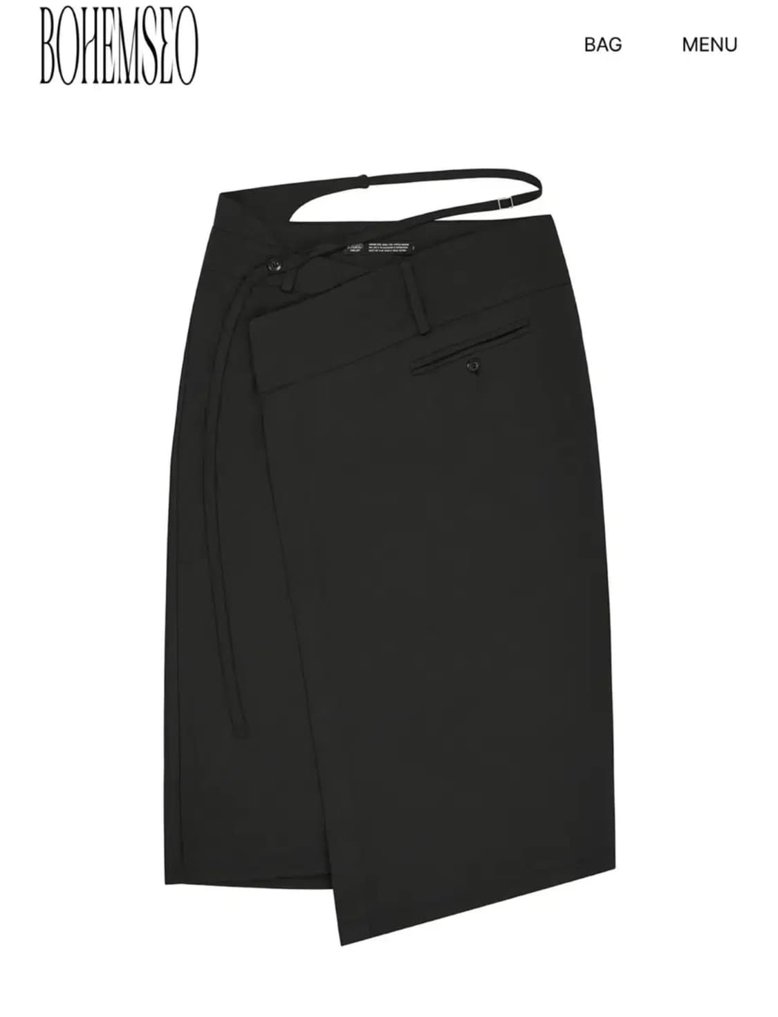 보헤미안서울 BELTED JERSEY SKIRT 상품이미지1