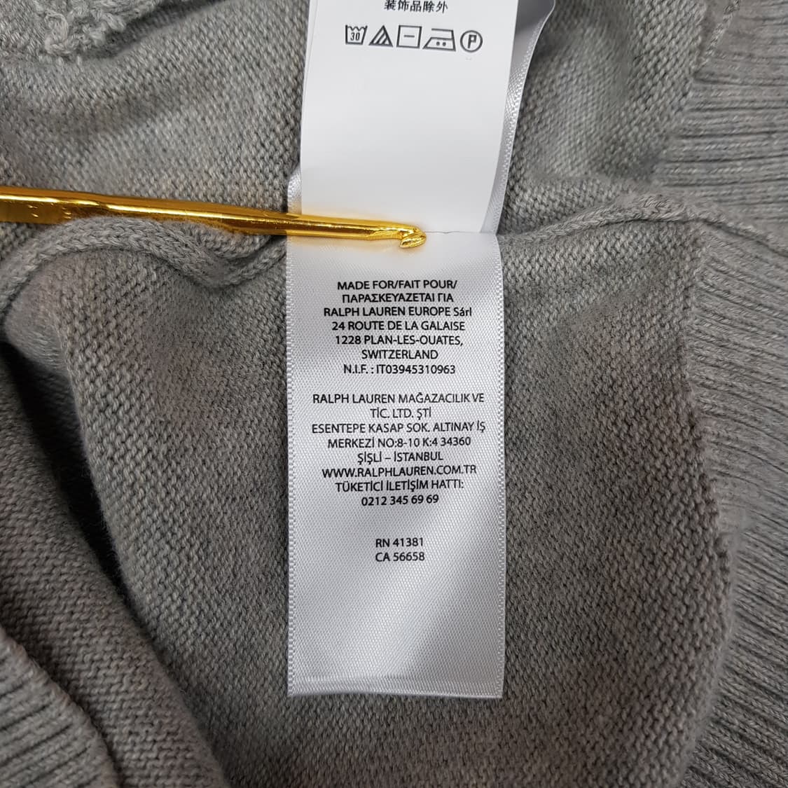 폴로 랄프로렌  코튼 브이넥 버튼 가디건 보이즈 XL사이즈 상품이미지8