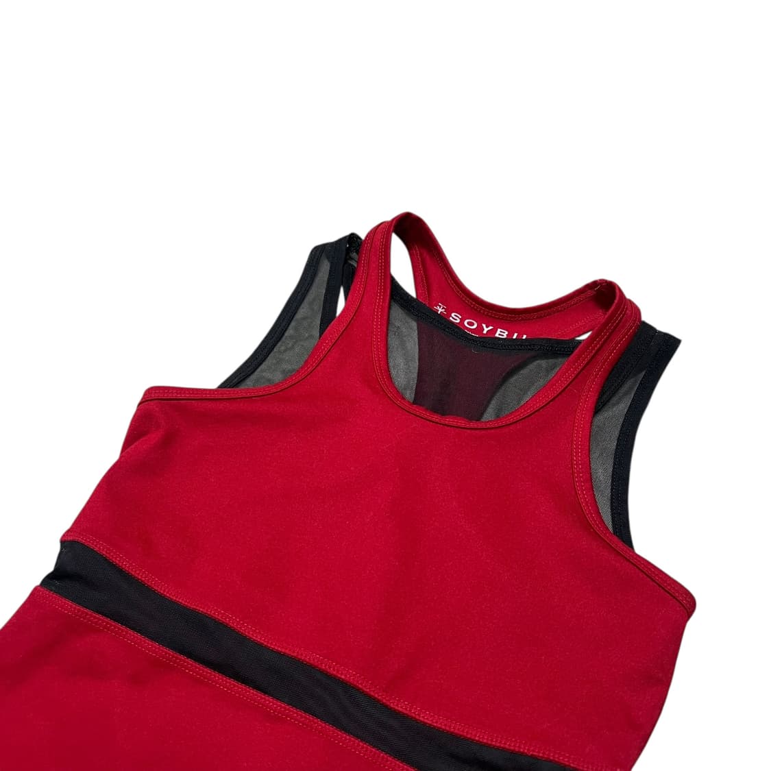 래드 메쉬 슬리브리스 상품이미지4