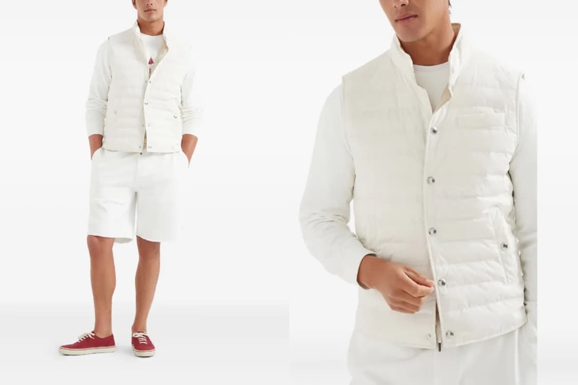 브루넬로 쿠치넬리 / 신상 구스패딩 조끼 / XL 105 이상 (새상품) 상품이미지5