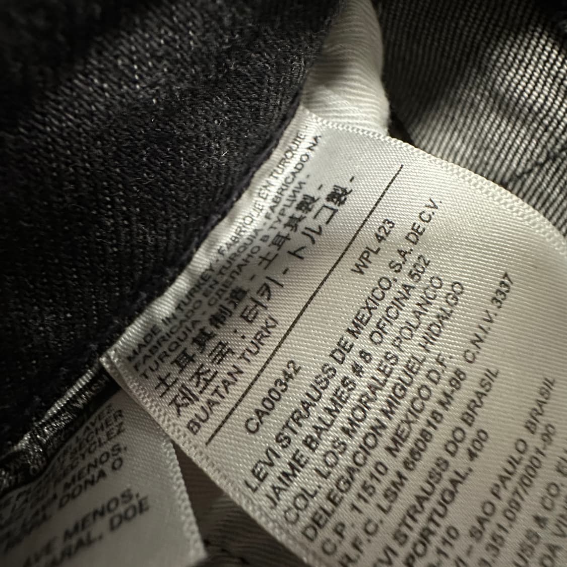 LEVI'S 510 black jeans 상품이미지4