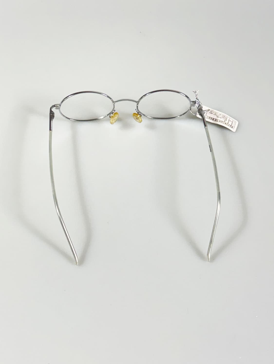 90s MANDOR 실버 슬림 오벌 프레임 빈티지 안경 상품이미지5