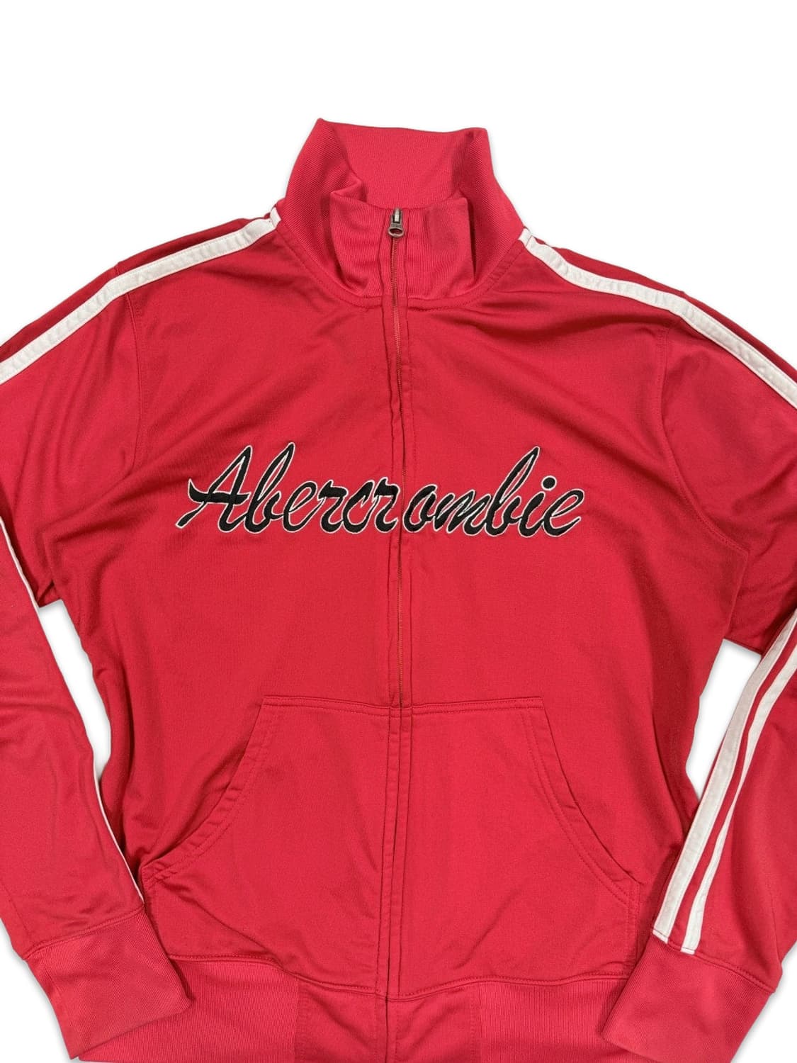 빈티지 아베크롬비 레드 레터링 집업 상품이미지3