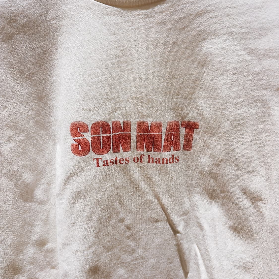 (정품/새상품) 아워레가시 남성 화이트 손맛 프린트 박스 티셔츠 상품이미지2