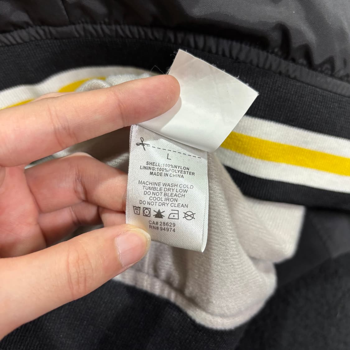 L 스투시 블랙 SS 링크 나일론 스타디움 바시티자켓 상품이미지9