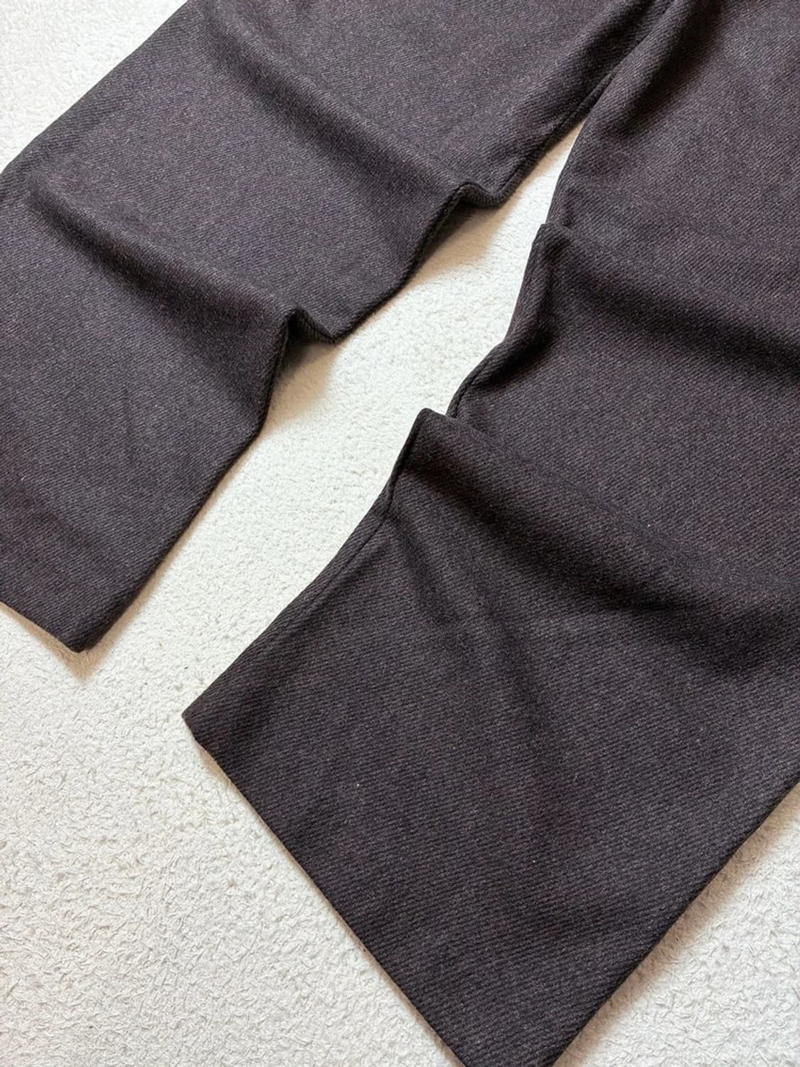 포저 POSZER 울 헤링본 투턱 와이드 팬츠 PN6418 상품이미지4