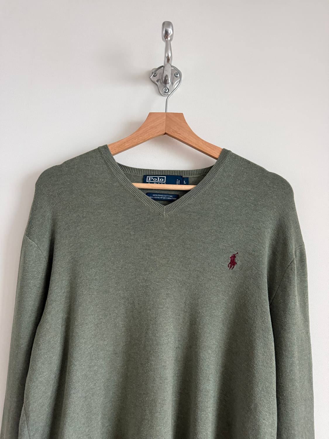 폴로 랄프로렌(Polo Ralph Lauren) 코튼 브이넥 니트 상품이미지2