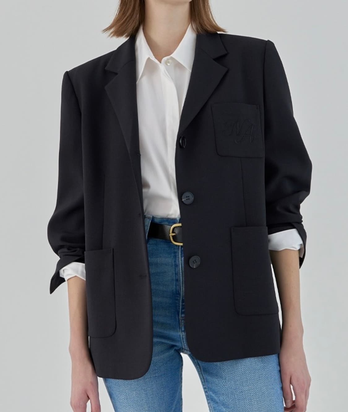 NAIN 나인 블랙 자켓 상품이미지7