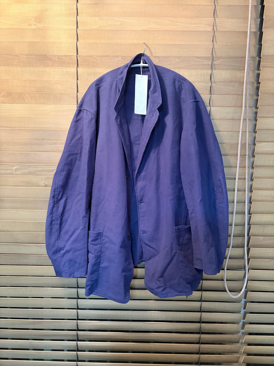 [2] 코모리 25aw 코튼 플란넬 자켓 로얄 블루 상품이미지3