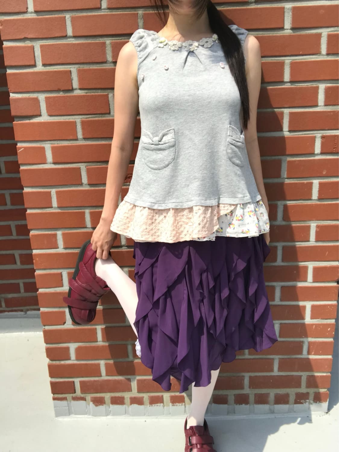 vintage pocket ribbon sleeveless  상품이미지8