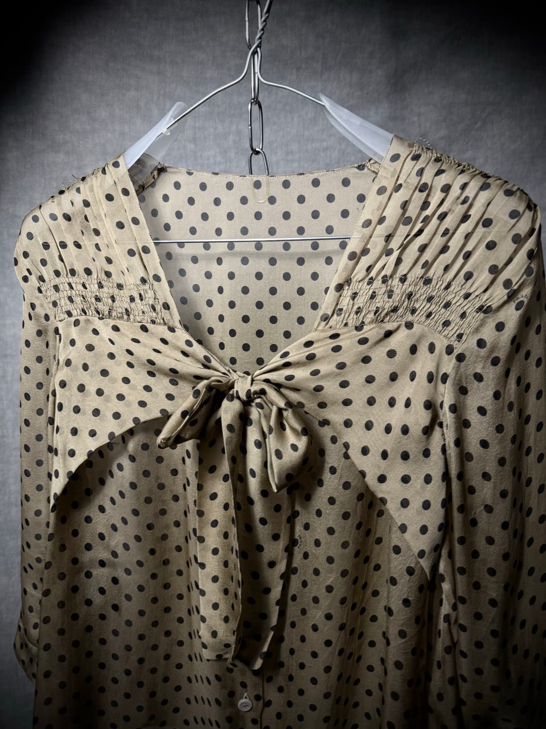 PRADA Ribbon Dot Blouse 상품이미지2
