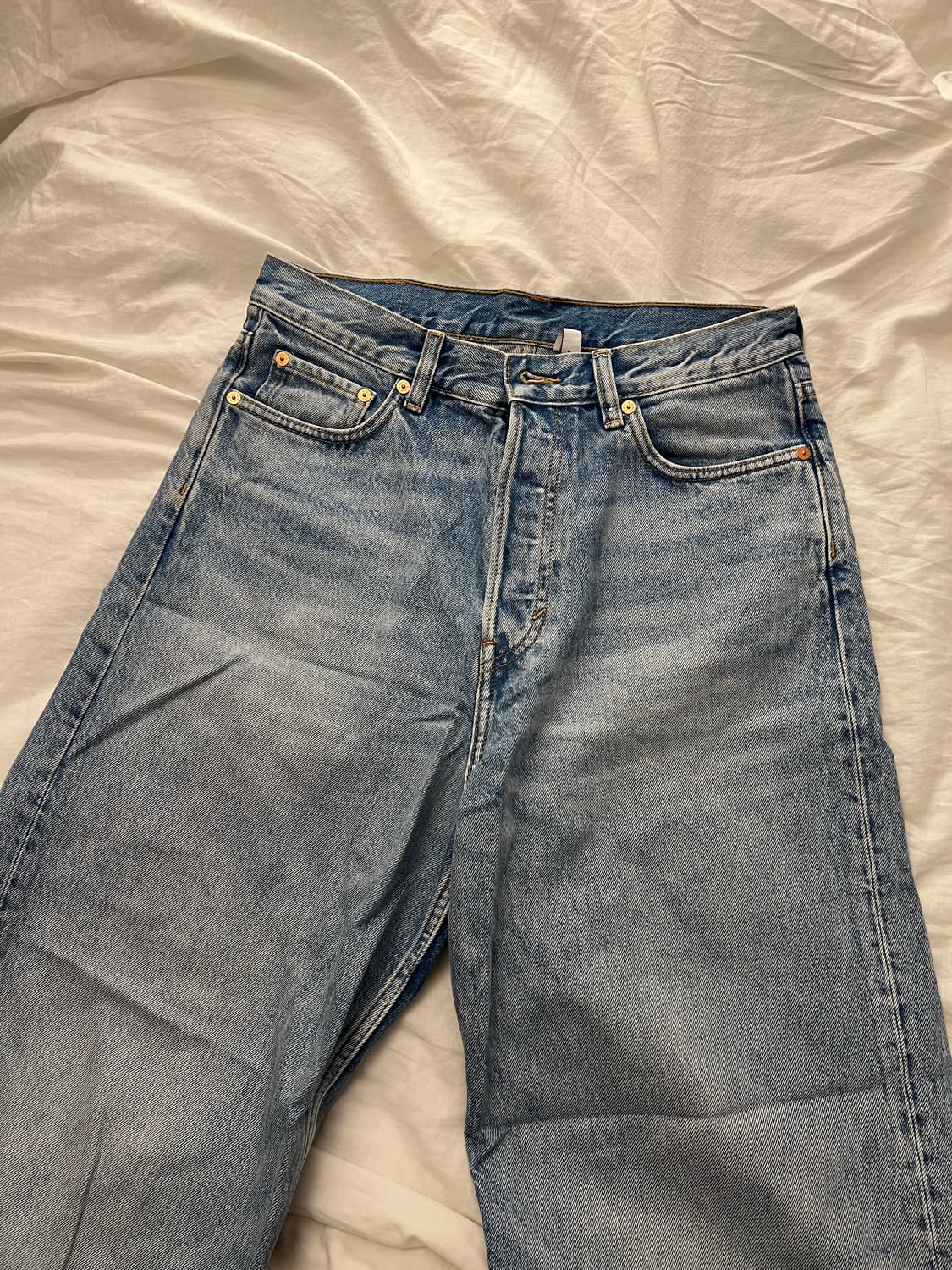 astro baggy jeans- 배기 데님 light blue wash 상품이미지6